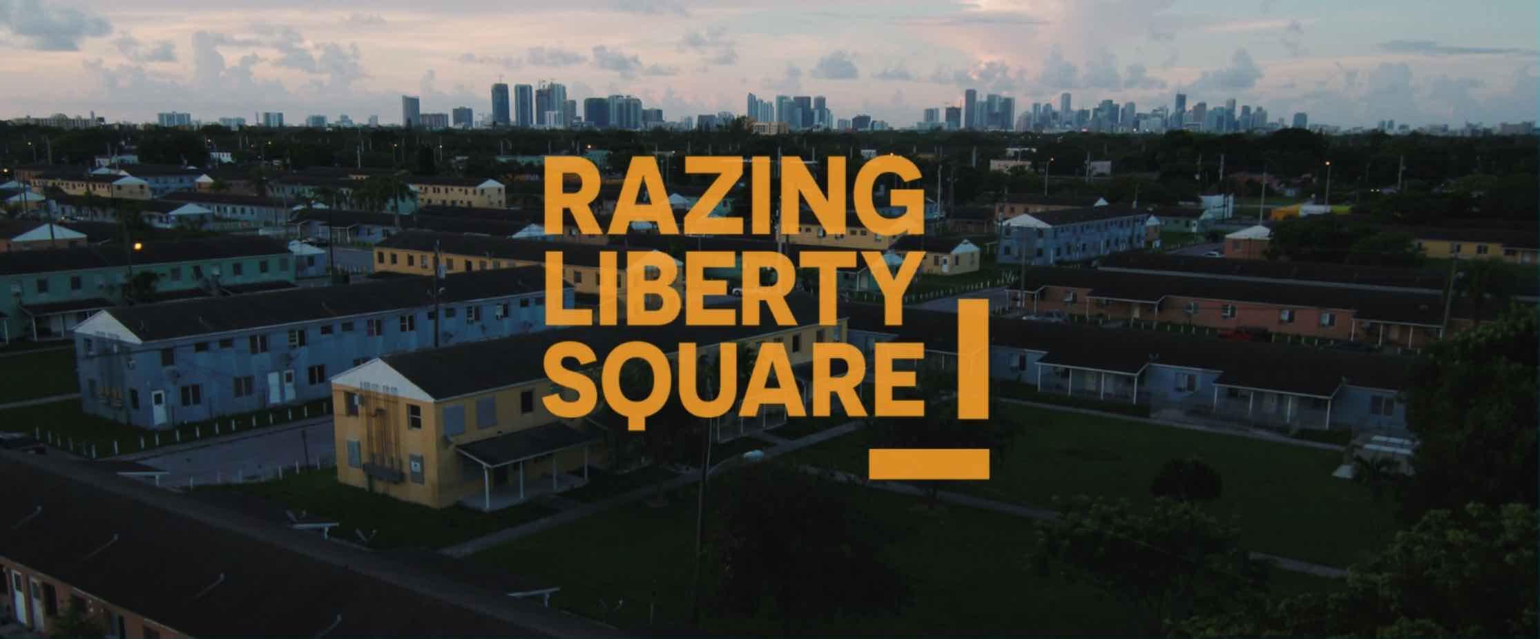 Main still from Razing Liberty Square